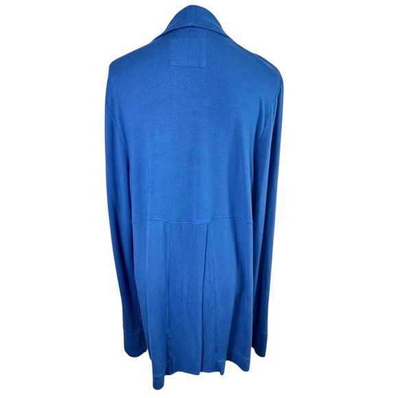 Lilly Pulitzer Luxletic Cobalt Blue Elena Wrap Soft Open Cardigan Women's XXL - Picture 6 of 14